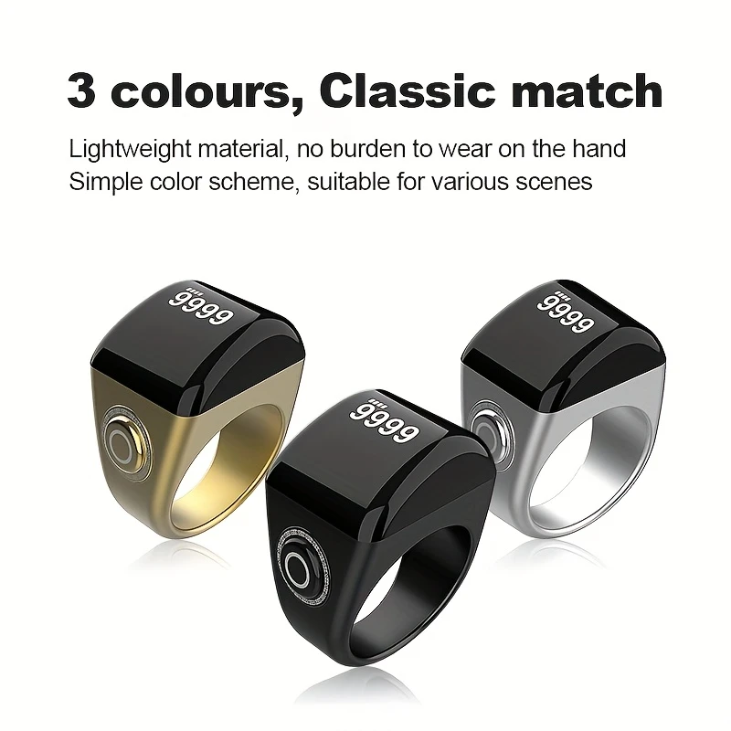 Equantu Zikr Lite Smart Prayer Counter Ring - Image 2