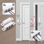 Wired Magnetic Door & Window Contact Sensor for Security Systems (Normally Closed, Surface Mount)